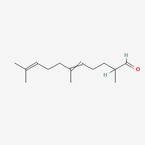 molecular formula C14H24O B1214046 2,6,10-Trimethylundeca-5,9-dienal CAS No. 24048-13-3