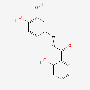 molecular formula C15H12O4 B1214051 3-(3,4-dihydroxyphenyl)-1-(2-hydroxyphenyl)prop-2-en-1-one 