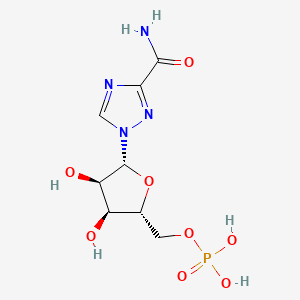 molecular formula C8H13N4O8P B1214053 利巴韦林单磷酸酯 CAS No. 40925-28-8