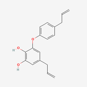molecular formula C18H18O3 B1214055 Obovatol CAS No. 83864-78-2