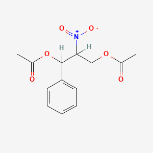 molecular formula C13H15NO6 B1214058 1-Phenyl-2-nitro-1,3-diacetoxypropane CAS No. 65934-94-3