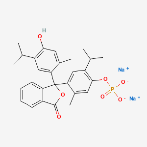 molecular formula C28H29Na2O7P B1214059 Thymolphthalein phosphate, disodium salt CAS No. 62796-27-4