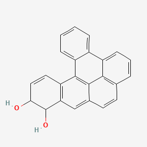 molecular formula C24H16O2 B1214060 Dibenzo(a,l)pyrene-11,12-dihydrodiol CAS No. 88191-01-9