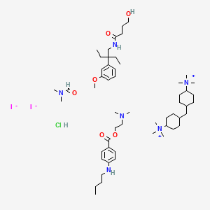 molecular formula C54H99ClI2N6O6 B1214061 Tanax CAS No. 66424-27-9