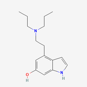 molecular formula C16H24N2O B1214065 4-[2-(dipropylamino)ethyl]-1H-indol-6-ol CAS No. 88132-47-2