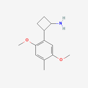 molecular formula C13H19NO2 B1214069 2-(2,5-Dimethoxy-4-methylphenyl)cyclobutylamine CAS No. 90791-14-3