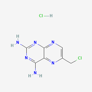 molecular formula C7H8Cl2N6 B1214073 6-(Chloromethyl)pteridine-2,4-diamine monohydrochloride CAS No. 82778-08-3