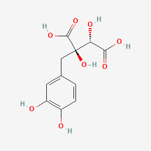 molecular formula C11H12O8 B1214075 Fukiic acid CAS No. 35388-56-8