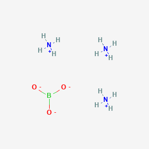 molecular formula BH12N3O3 B1214076 Ammonium borate CAS No. 22694-75-3