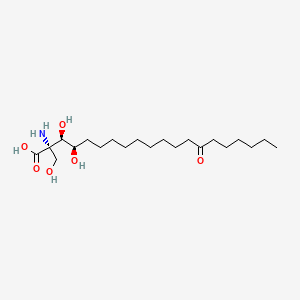 2-Amino-3,4-dihydroxy-2-hydroxymethyl-14-oxoeicosanoic acid