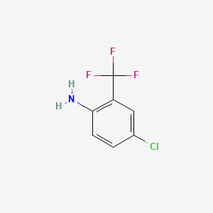 molecular formula C7H5ClF3N B1214093 4-氯-2-(三氟甲基)苯胺 CAS No. 445-03-4