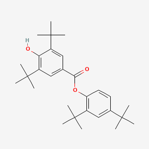 molecular formula C29H42O3 B1214103 2,4-Di-tert-butylphenyl 3,5-di-tert-butyl-4-hydroxybenzoate CAS No. 4221-80-1