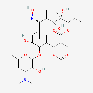 molecular formula C31H56N2O11 B1214106 5-O-Desosaminylerythronolide A oxime CAS No. 53066-45-8