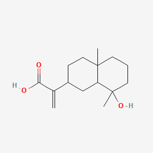 2-(8-Hydroxy-4a,8-dimethyldecahydro-2-naphthalenyl)acrylic acid