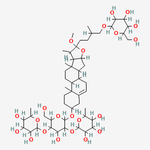 molecular formula C52H86O22 B1214110 NSC-698790;Smilax saponin B CAS No. 60478-70-8