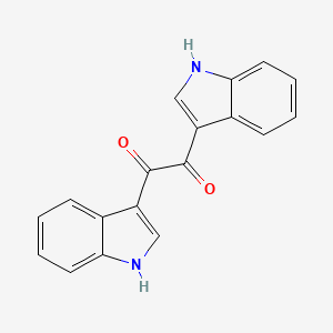 molecular formula C18H12N2O2 B1214112 1,2-Bis(1H-indol-3-yl)ethane-1,2-dione CAS No. 65610-87-9
