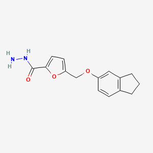 5-[(2,3-dihydro-1H-inden-5-yloxy)methyl]-2-furohydrazide