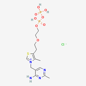 molecular formula C14H23ClN4O8P2S B1214131 2-(1-Hydroxyethyl)thiamine pyrophosphate CAS No. 20319-27-1