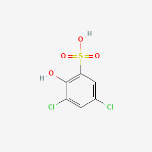 molecular formula C6H4Cl2O4S B1214132 3,5-Dichloro-2-hydroxybenzenesulfonic acid CAS No. 26281-43-6