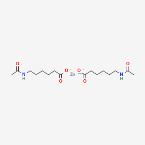 molecular formula C16H28N2O6Zn B1214135 epsilon-Acetamidocaproic acid zinc salt CAS No. 70020-71-2