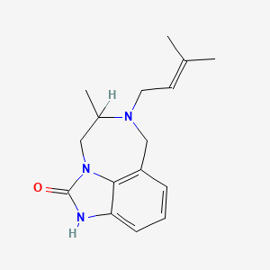 Imidazo[4,5,1-jk][1,4]benzodiazepin-2(1H)-one,4,5,6,7-tetrahydro-5-methyl-6-(3-methyl-2-butenyl)-