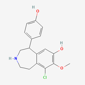molecular formula C17H18ClNO3 B1214144 7-Methoxyfenoldopam CAS No. 95183-47-4