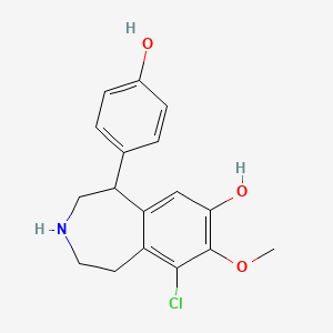 9-chloro-5-(4-hydroxyphenyl)-8-methoxy-2,3,4,5-tetrahydro-1H-3-benzazepin-7-ol