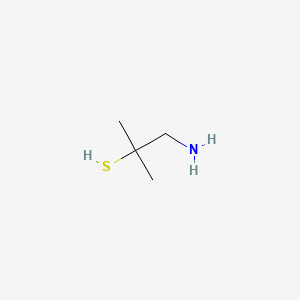 molecular formula C4H11NS B1214159 1-Amino-2-methylpropane-2-thiol CAS No. 7684-18-6