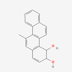 molecular formula C19H16O2 B1214162 9,10-Dihydro-9,10-dihydroxy-5-methylchrysene CAS No. 67411-82-9