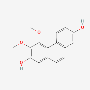 molecular formula C16H14O4 B1214167 Nudol CAS No. 86630-46-8