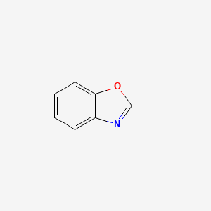 molecular formula C8H7NO B1214174 2-Methylbenzoxazole CAS No. 95-21-6