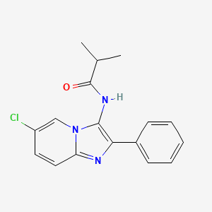 molecular formula C17H16ClN3O B12141744 N-(6-chloro-2-phenylimidazo[1,2-a]pyridin-3-yl)-2-methylpropanamide 