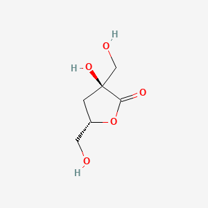 molecular formula C6H10O5 B1214193 Isosaccharino-1,4-lactone CAS No. 7397-89-9