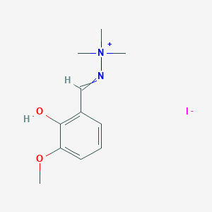 [(2-Hydroxy-3-methoxyphenyl)methylideneamino]-trimethylazanium;iodide