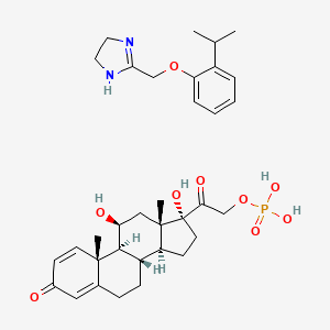 molecular formula C34H47N2O9P B1214204 Prednazoline CAS No. 6693-90-9