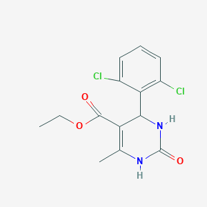 molecular formula C14H14Cl2N2O3 B12142151 Ethyl 4-(2,6-dichlorophenyl)-6-methyl-2-oxo-1,2,3,4-tetrahydropyrimidine-5-carboxylate 