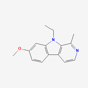molecular formula C15H16N2O B1214216 N-Ethylharmine 