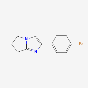 molecular formula C12H11BrN2 B12142174 2-(4-bromophenyl)-6,7-dihydro-5H-pyrrolo[1,2-a]imidazole 