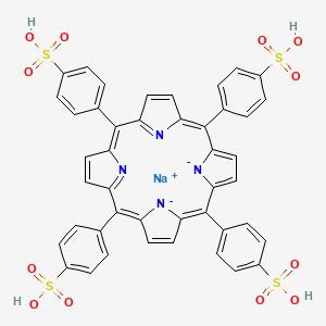 molecular formula C44H28N4NaO12S4- B1214218 Tetra(4-sulfonatophenyl)porphyrin 