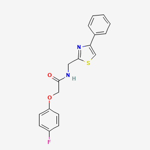 molecular formula C18H15FN2O2S B12142193 2-(4-fluorophenoxy)-N-[(4-phenyl-1,3-thiazol-2-yl)methyl]acetamide 