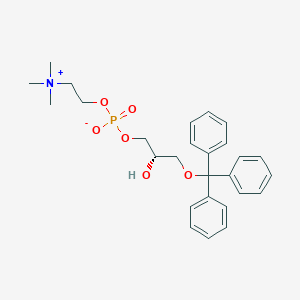 molecular formula C₂₇H₃₅NO₆P B121429 1-O-Trityl-sn-glycero-3-phosphocholine CAS No. 103675-56-5