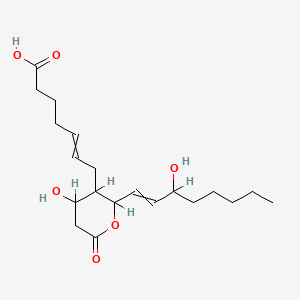 7-[4-Hydroxy-2-(3-hydroxyoct-1-enyl)-6-oxooxan-3-yl]hept-5-enoic acid