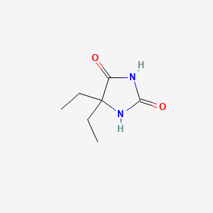 molecular formula C7H12N2O2 B1214310 5,5-Diethylhydantoin CAS No. 5455-34-5