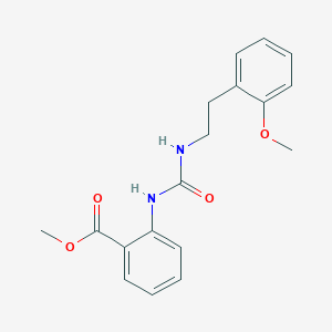 2-[[[2-(2-Methoxyphenyl)ethylamino]-oxomethyl]amino]benzoic acid methyl ester
