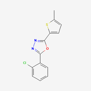 2-(2-Chlorophenyl)-5-(5-methyl-2-thienyl)-1,3,4-oxadiazole