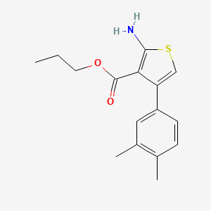 Propyl 2-amino-4-(3,4-dimethylphenyl)thiophene-3-carboxylate