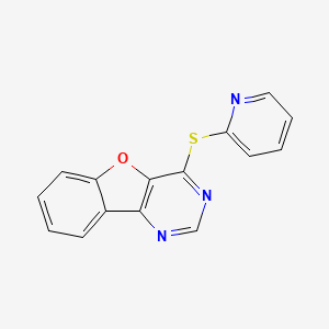 4-(2-Pyridinylthio)benzofuro[3,2-d]pyrimidine