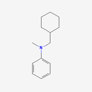 molecular formula C14H21N B1214341 Benzenamine, N-(cyclohexylmethyl)-N-methyl- CAS No. 23824-51-3