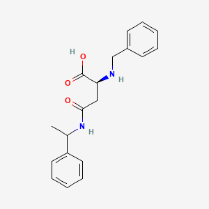 molecular formula C19H22N2O3 B12143454 L-Asparagine, N-(1-phenylethyl)-N2-(phenylmethyl)- CAS No. 1095270-79-3