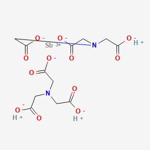 molecular formula C12H15N2O12S B1214347 Antimony nitrilotriacetic acid CAS No. 70161-12-5